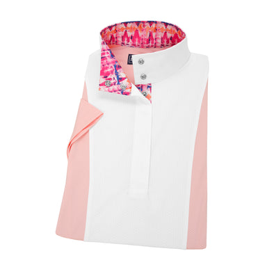 Essex Classics Girls Luna Performance Pink Tie Dye Short Sleeve Show Shirt