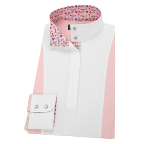 Essex Classics Ladies Pink Luna Performance Straight Collar Show Shirt - Equestrian Chic Boutique
