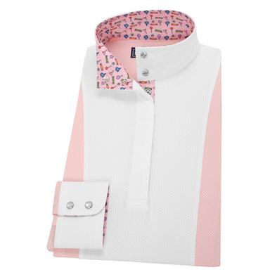 Essex Classics Ladies Pink Luna Performance Straight Collar Show Shirt - Equestrian Chic Boutique