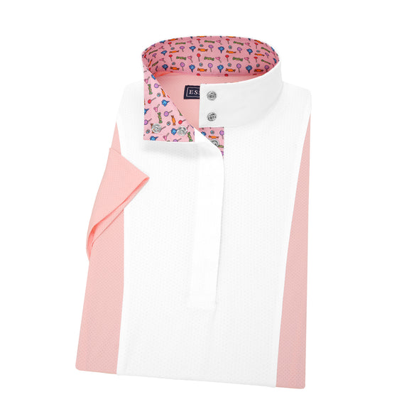 Essex Classics Ladies Luna Performance Sweets Ladies Pink Short Sleeve Show Shirt - Equestrian Chic Boutique