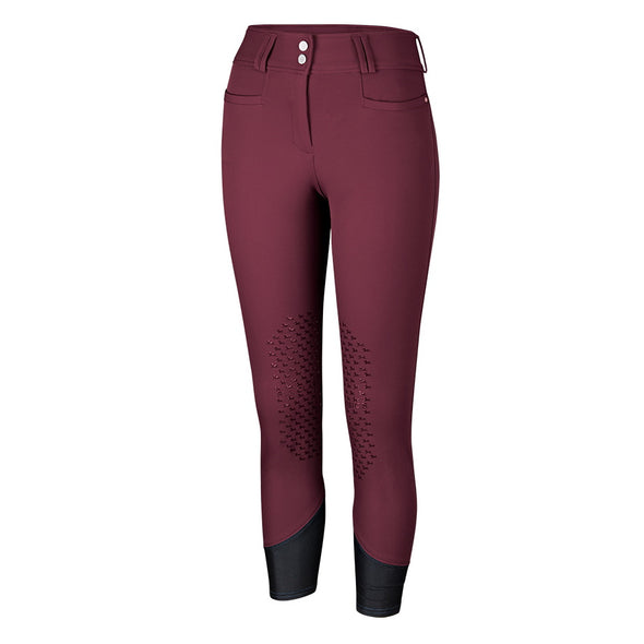 RJ Classics HARPER Silicone Knee Patch Ladies Breech - Deep Currant - Equestrian Chic Boutique