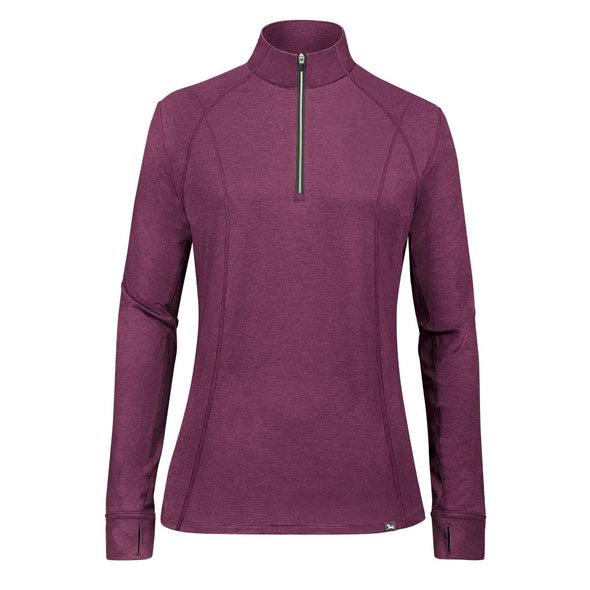 RJ Classics Logan Jr 1/4 Zip Girls Training Shirt - Amranth - Equestrian Chic Boutique