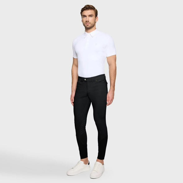 Samshield Men's Marceau Knee Patch Breeches - Black - Equestrian Chic Boutique