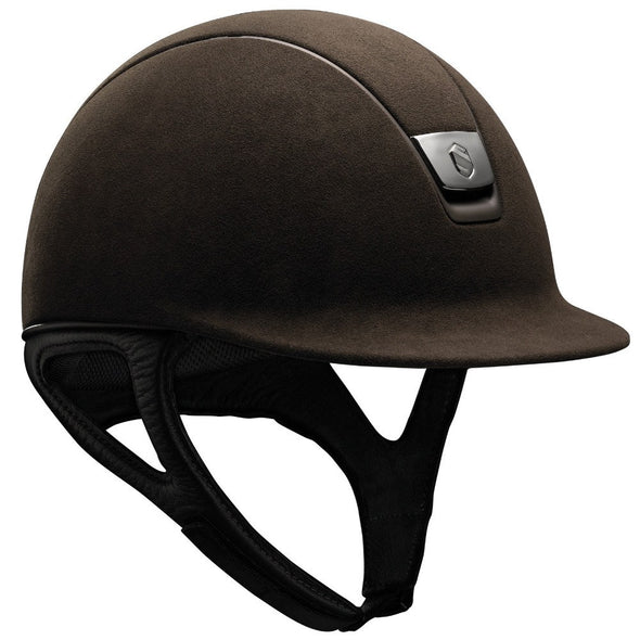 Samshield PREMIUM Helmet ALCANTARA TOP - Brown Top Alcantara Mat Bronze - Equestrian Chic Boutique 
