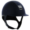 Samshield CUSTOM SHADOW MATT Helmet - Navy with Crystal Fabric - Equestrian Chic Boutique - 2