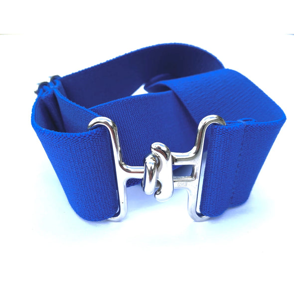 Ace Belt - Thin Royal Blue Silver - Equestrian Chic Boutique