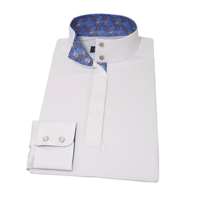 Essex Classics Monkeys & Alligators Straight Collar Show Shirt - Equestrian Chic Boutique