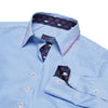 Essex Classics Dora Peeps Blue Gingham Check Tailored Shirt- Equestrian Chic Boutique