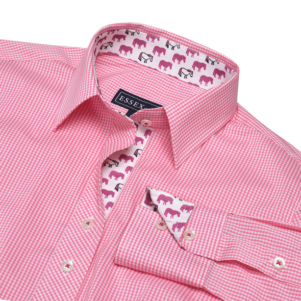 Essex Classics Dora Peeps Gingham Check Tailored Shirt