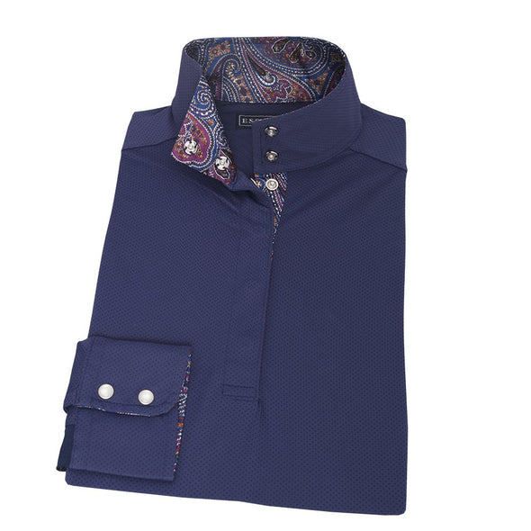 Essex Classics Ladies Paisley “Dusk” Navy Jumper Performance Show Shirt