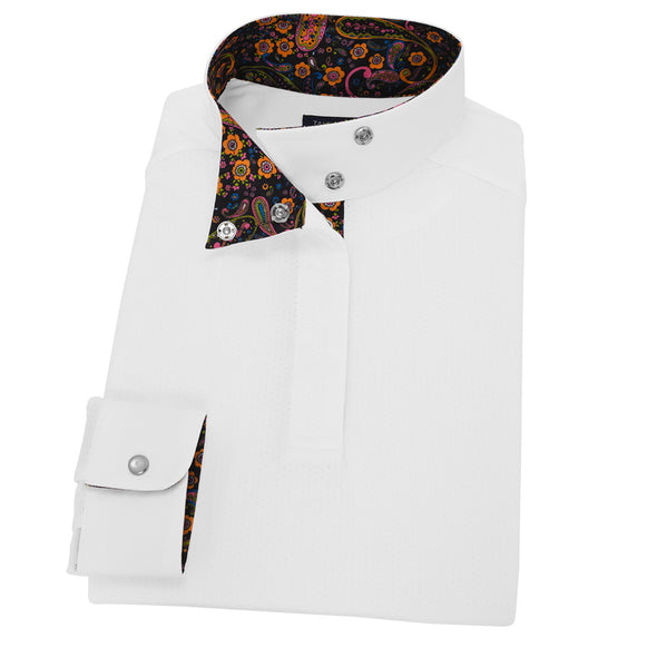 Essex Classics Girls Mod Paisley Talent Collar Show Shirt