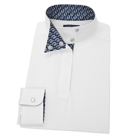 Essex Classics Girls Night Owl Yarn Wrap Collar Show Shirt