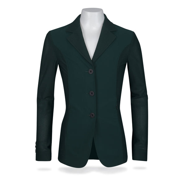 RJ Classics Harmony Jr Girls Mesh Show Coat - Green Gables - Equestrian Chic Boutique