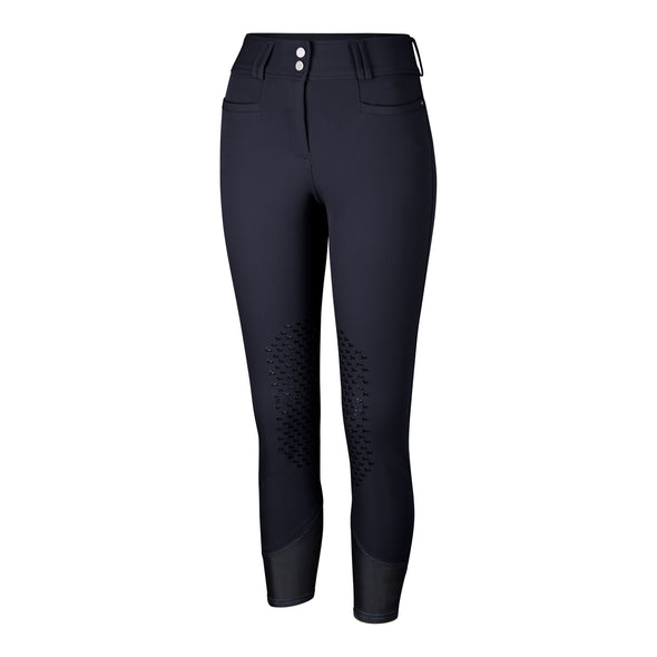 RJ Classics Harper Silicone Knee Patch Ladies Breech - Black - Equestrian Chic Boutique