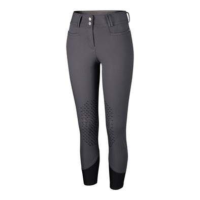 RJ Classics Harper Silicone Knee Patch Ladies Breech - Graphite - Equestrian Chic Boutique