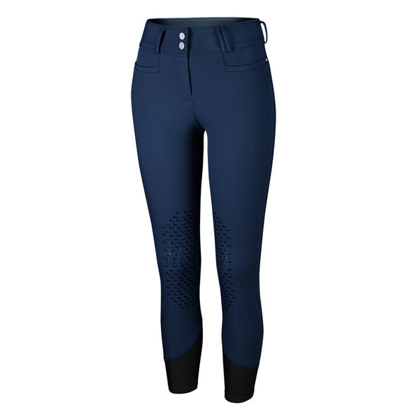 RJ Classics Harper Silicone Knee Patch Ladies Breech - Navy - Equestrian Chic Boutique