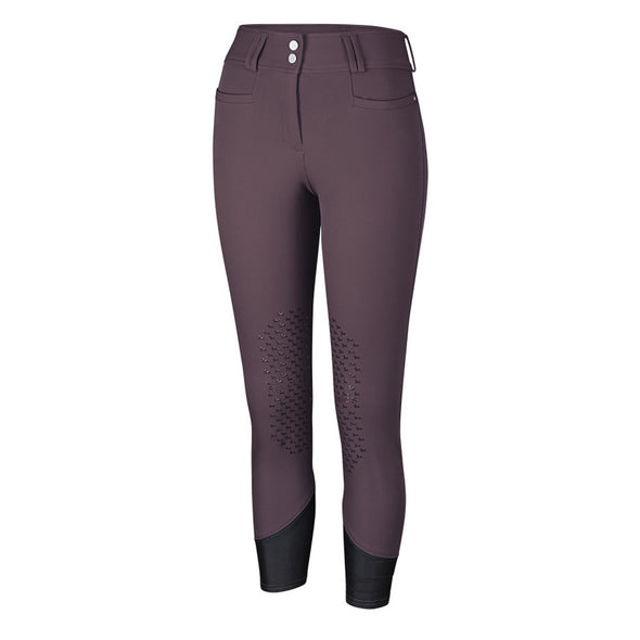 RJ Classics Harper Silicone Knee Patch Ladies Breech - Raisin - Equestrian Chic Boutique