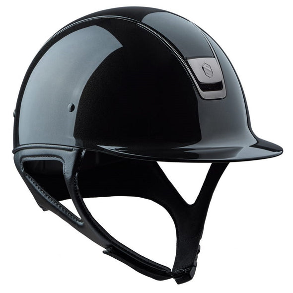 Samshield SHADOW GLOSSY Helmet - Black - Equestrian Chic Boutique