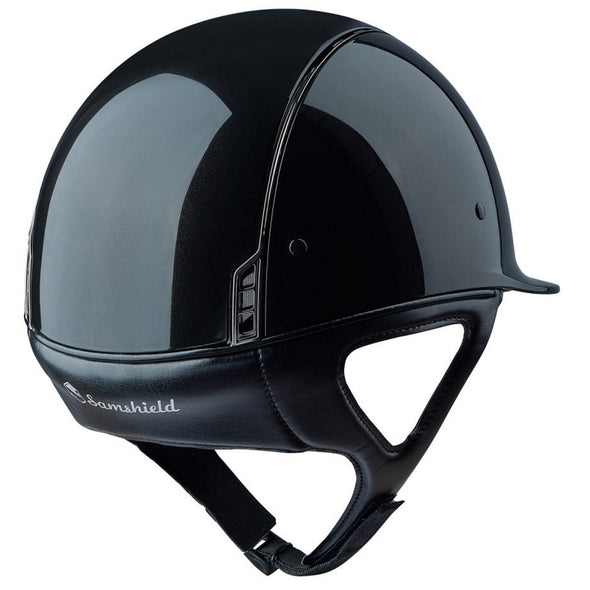 Samshield SHADOW GLOSSY Helmet - Black - Equestrian Chic Boutique