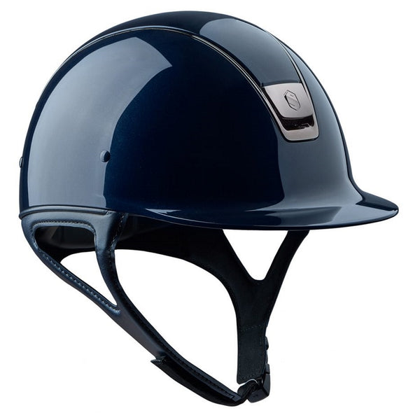 Samshield SHADOW GLOSSY Helmet - Blue - Equestrian Chic Boutique