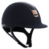 Samshield CUSTOM PREMIUM ALCANTARA Helmet -Blue with Pink Gold - Equestrian Chic Boutique - 1